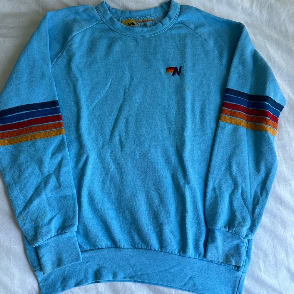 AVIATOR NATION VINTAGE CREW NECK🩵
